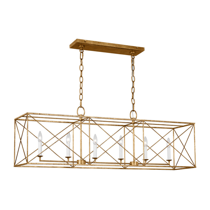 Visual Comfort Studio Canada - CC1646ADB - Six Light Chandelier - Beatrix - Antique Gild