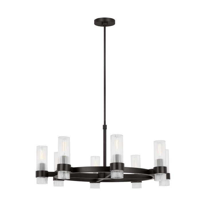 Visual Comfort Studio Canada - CC1378AI - Eight Light Chandelier - Geneva - Aged Iron