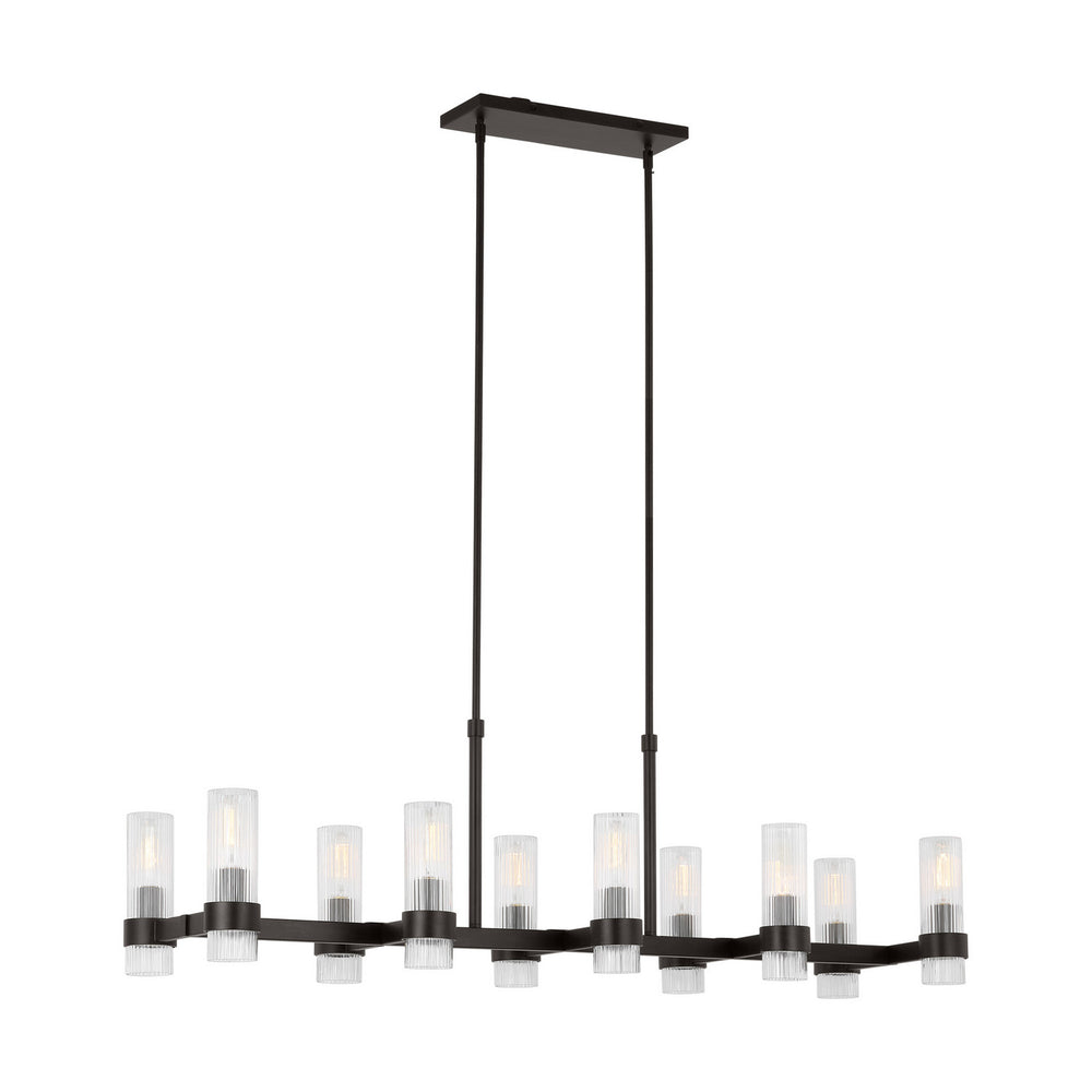 Visual Comfort Studio Canada - CC13810AI - Ten Light Chandelier - Geneva - Aged Iron