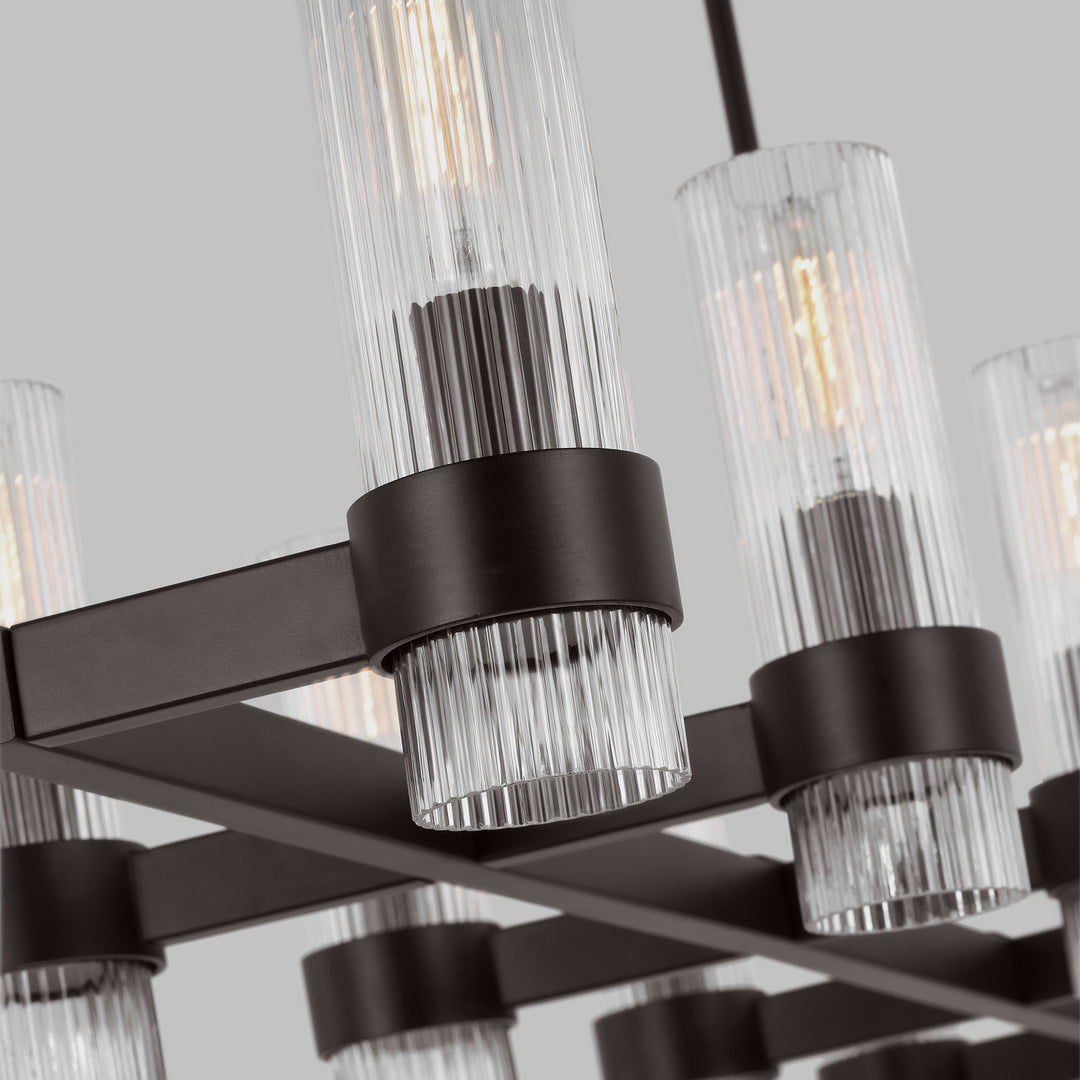 Visual Comfort Studio Canada - CC13810AI - Ten Light Chandelier - Geneva - Aged Iron