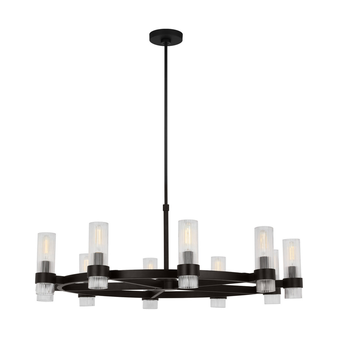 Visual Comfort Studio Canada - CC16810AI - Eight Light Chandelier - Geneva - Aged Iron