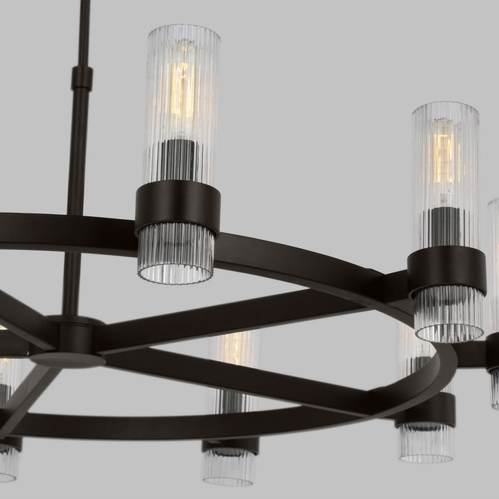 Visual Comfort Studio Canada - CC16810AI - Eight Light Chandelier - Geneva - Aged Iron