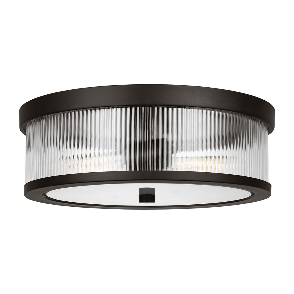 Visual Comfort Studio Canada - CF1052AI - Two Light Flush Mount - Geneva - Aged Iron