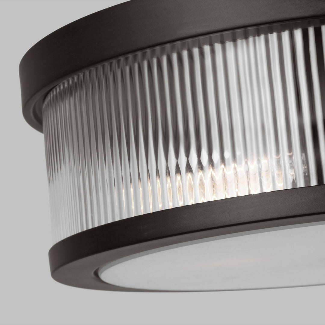 Visual Comfort Studio Canada - CF1052AI - Two Light Flush Mount - Geneva - Aged Iron