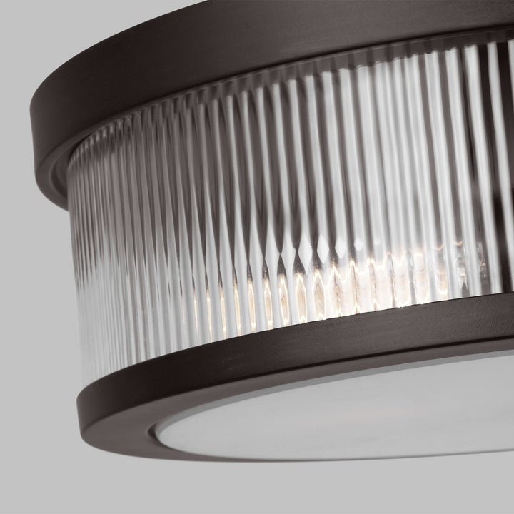 Visual Comfort Studio Canada - CF1052AI - Two Light Flush Mount - Geneva - Aged Iron