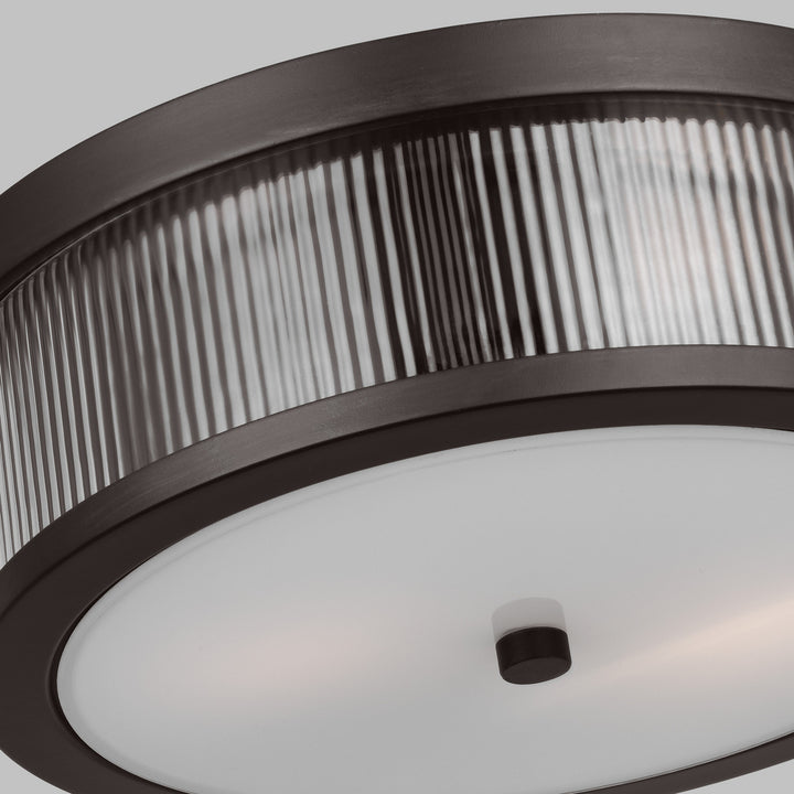 Visual Comfort Studio Canada - CF1052AI - Two Light Flush Mount - Geneva - Aged Iron