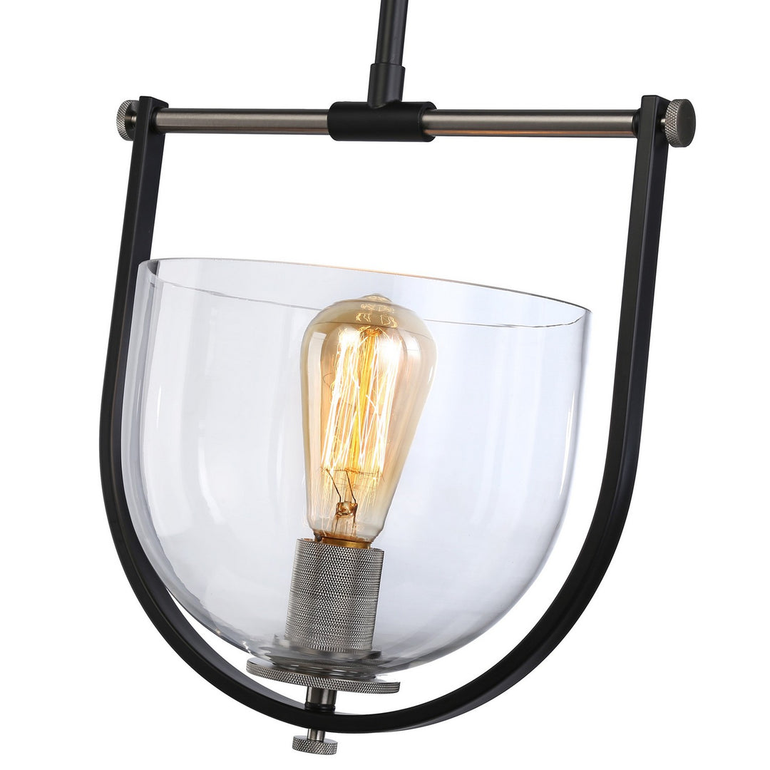 Artcraft Canada - AC11741NB - One Light Pendant - Cheshire - Black & Nickel