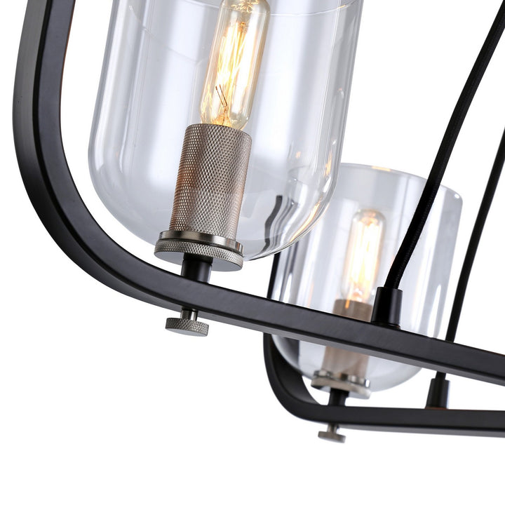 Artcraft Canada - AC11746NB - Five Light Chandelier - Cheshire - Black & Nickel