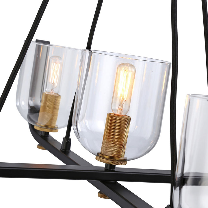 Artcraft Canada - AC11746BB - Five Light Chandelier - Cheshire - Black & Brass
