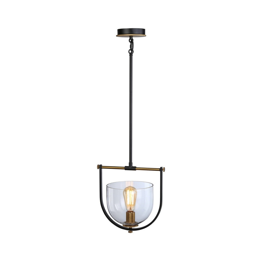 Artcraft Canada - AC11741BB - One Light Pendant - Cheshire - Black & Brass