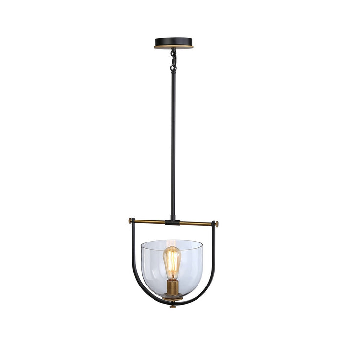 Artcraft Canada - AC11741BB - One Light Pendant - Cheshire - Black & Brass