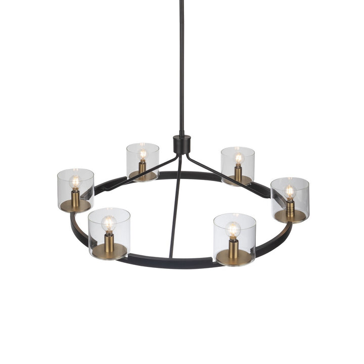 Artcraft Canada - AC11826BB - Six Light Chandelier - Salinas - Black and Brass
