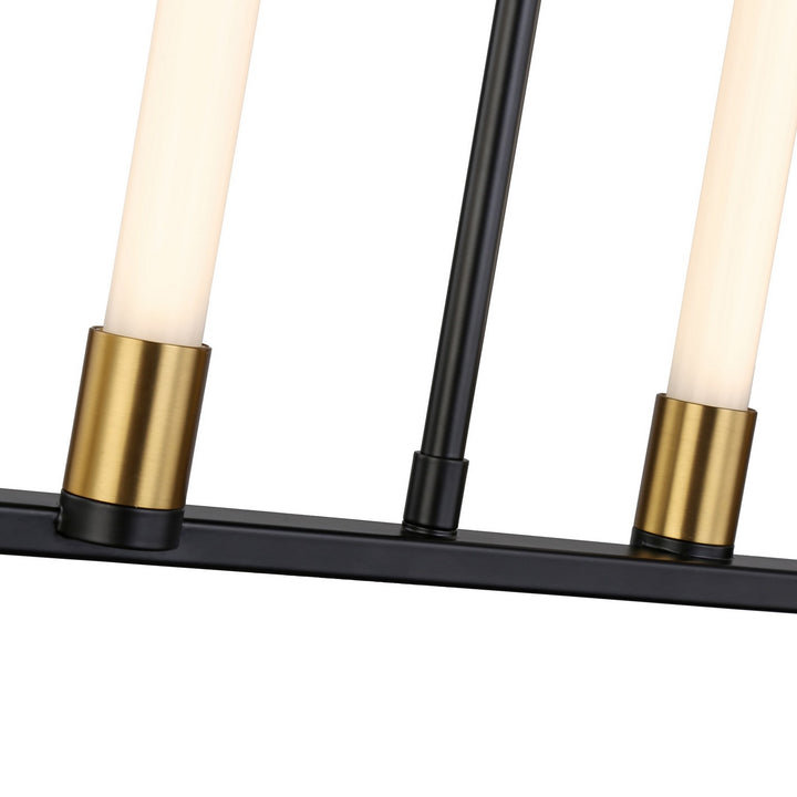 Artcraft Canada - SC13086BB - LED Island Pendant - Infiniti - Matte Black & Brass