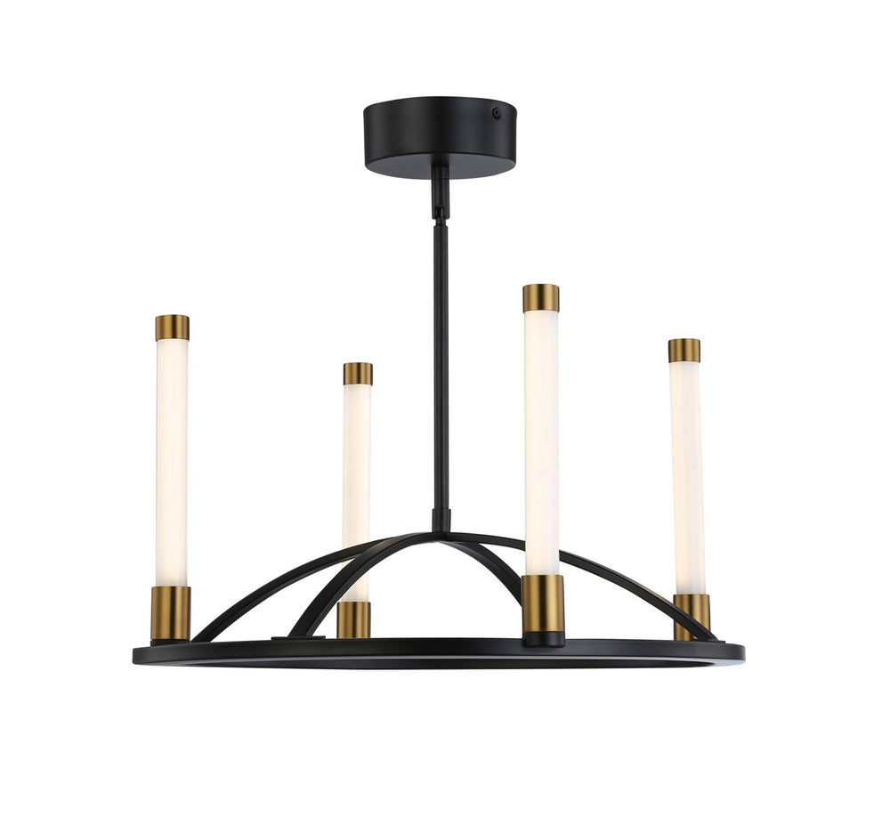 Artcraft Canada - SC13084BB - LED Chandelier - Infiniti - Matte Black & Brass