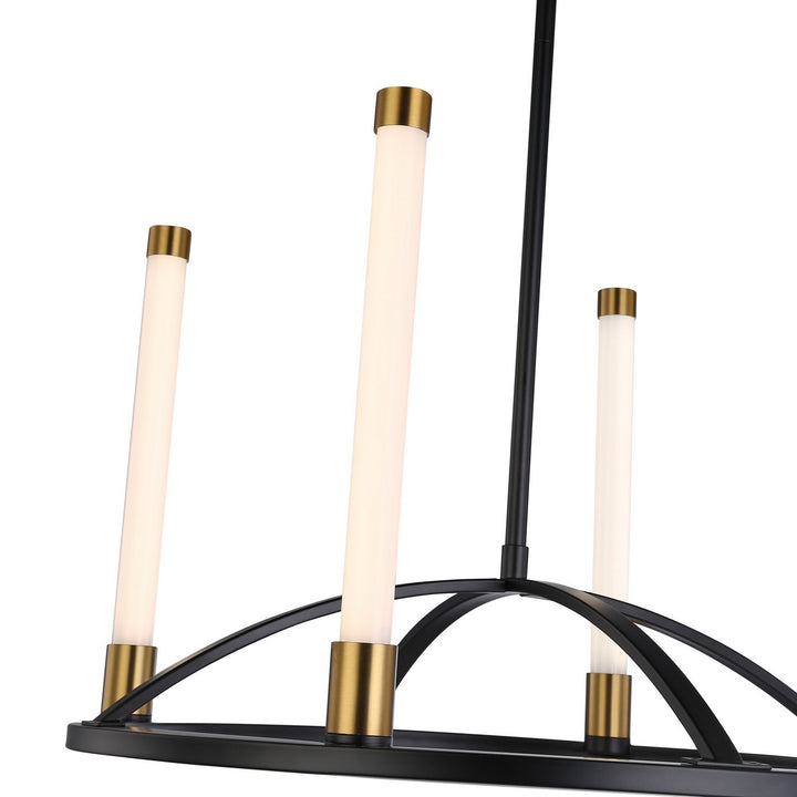 Artcraft Canada - SC13084BB - LED Chandelier - Infiniti - Matte Black & Brass