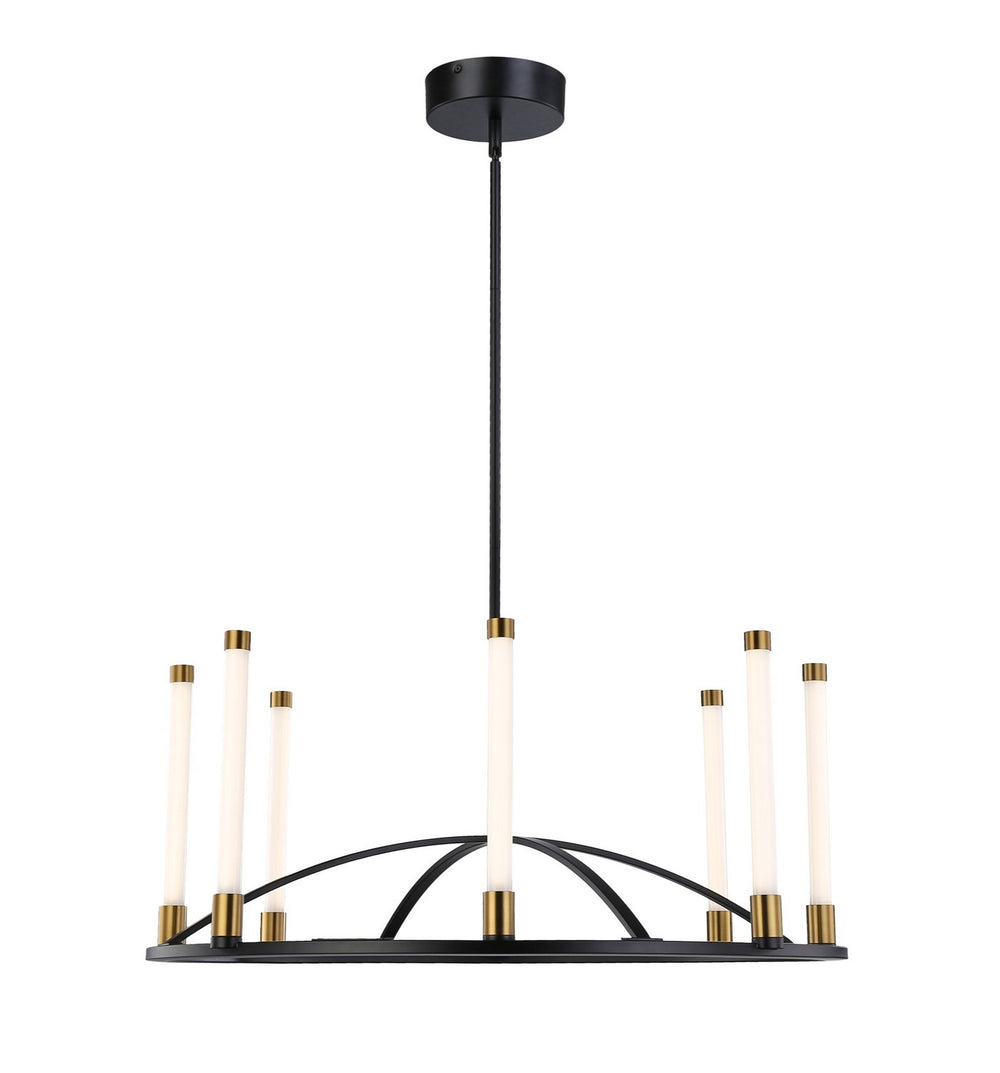 Artcraft Canada - SC13088BB - LED Chandelier - Infiniti - Matte Black & Brass
