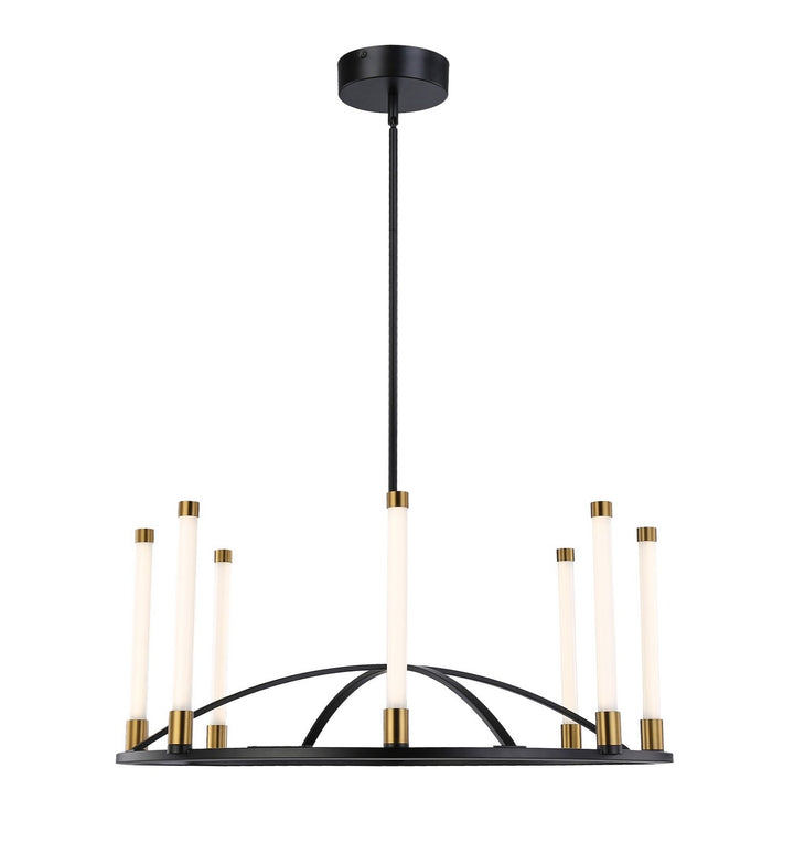 Artcraft Canada - SC13088BB - LED Chandelier - Infiniti - Matte Black & Brass