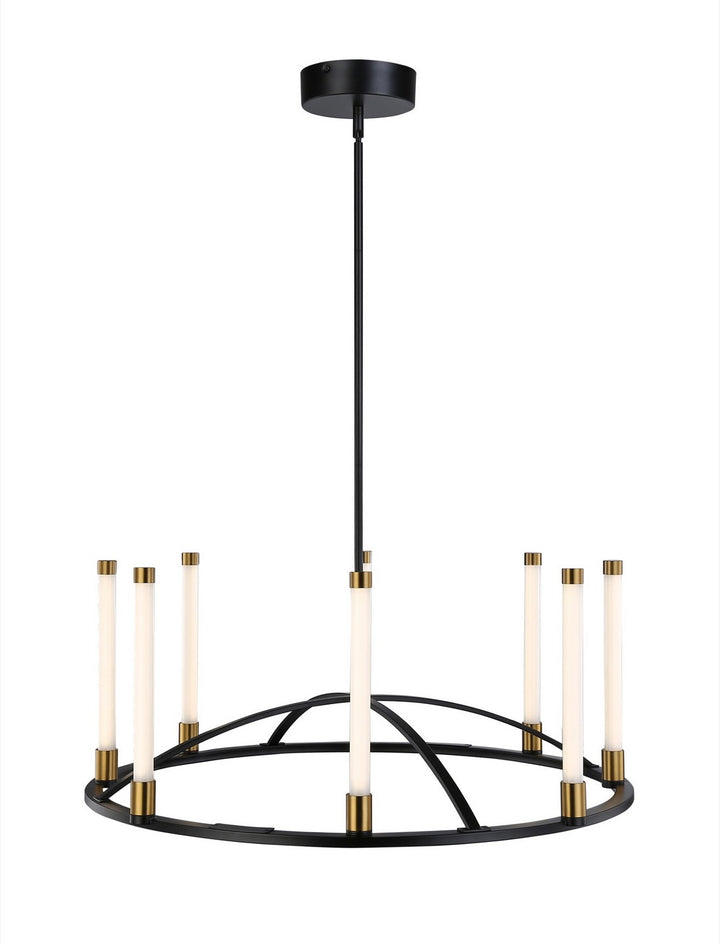 Artcraft Canada - SC13088BB - LED Chandelier - Infiniti - Matte Black & Brass