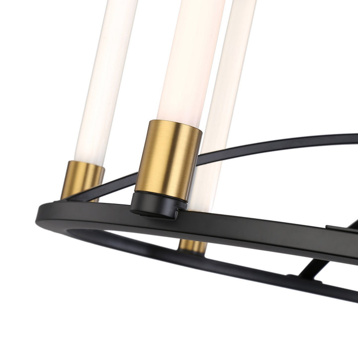 Artcraft Canada - SC13088BB - LED Chandelier - Infiniti - Matte Black & Brass