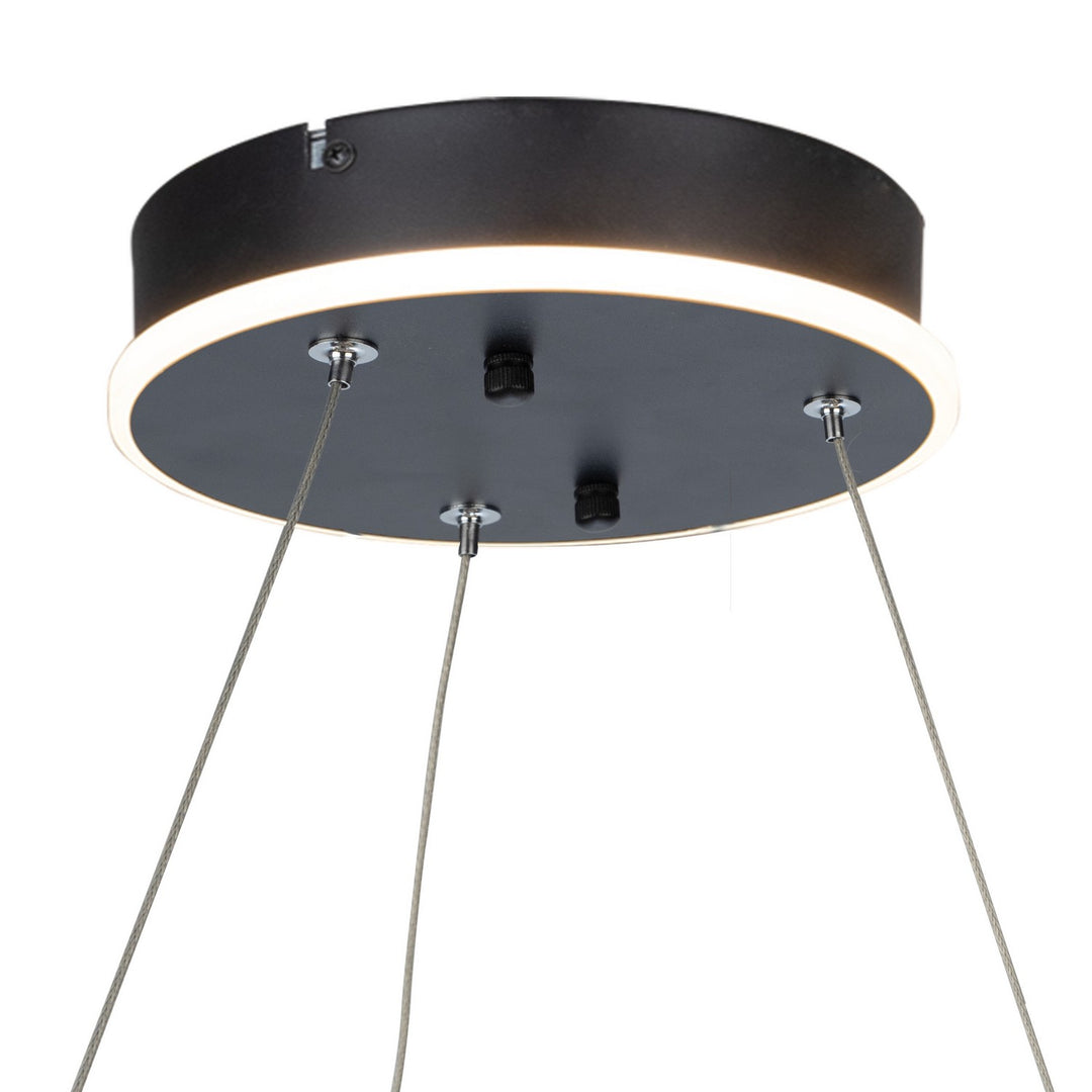 Artcraft Canada - AC7619BK - LED Chandelier - Sirius - Black