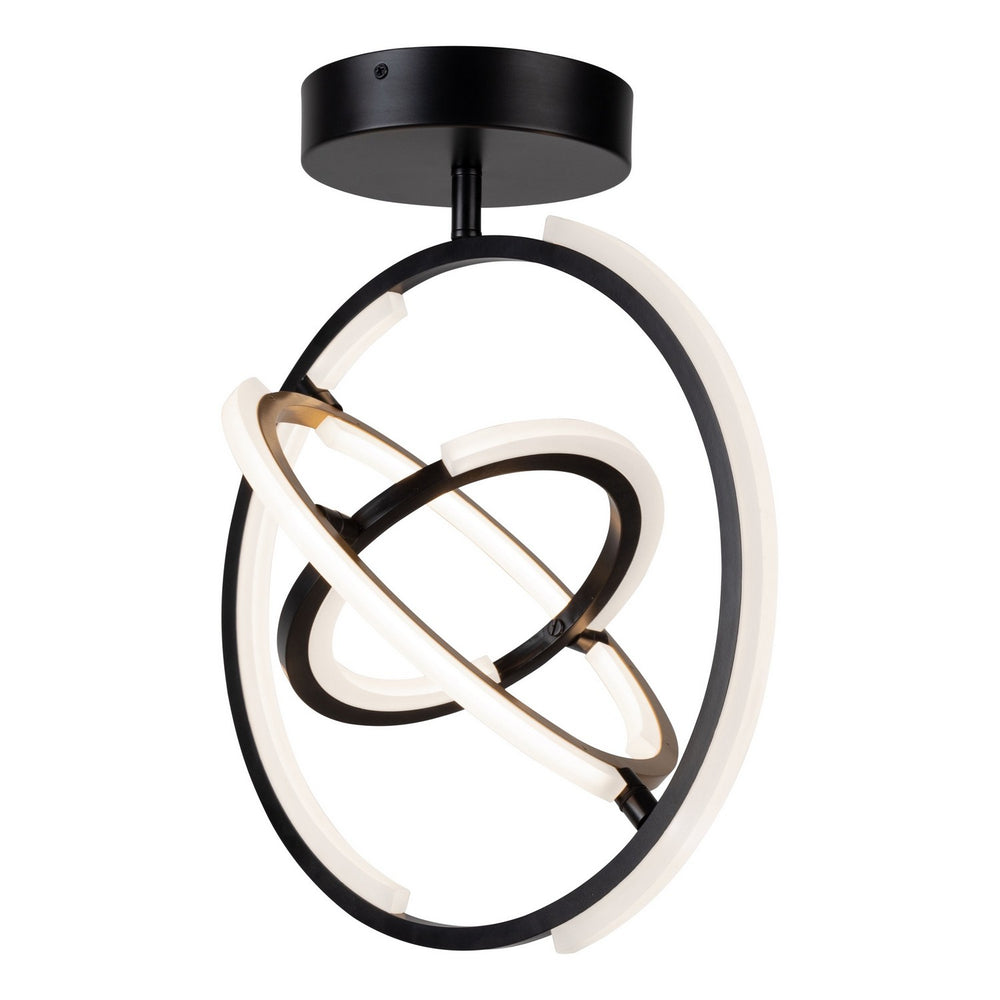 Artcraft Canada - AC6745BB - LED Semi-Flush Mount - Trilogy - Black & Brass