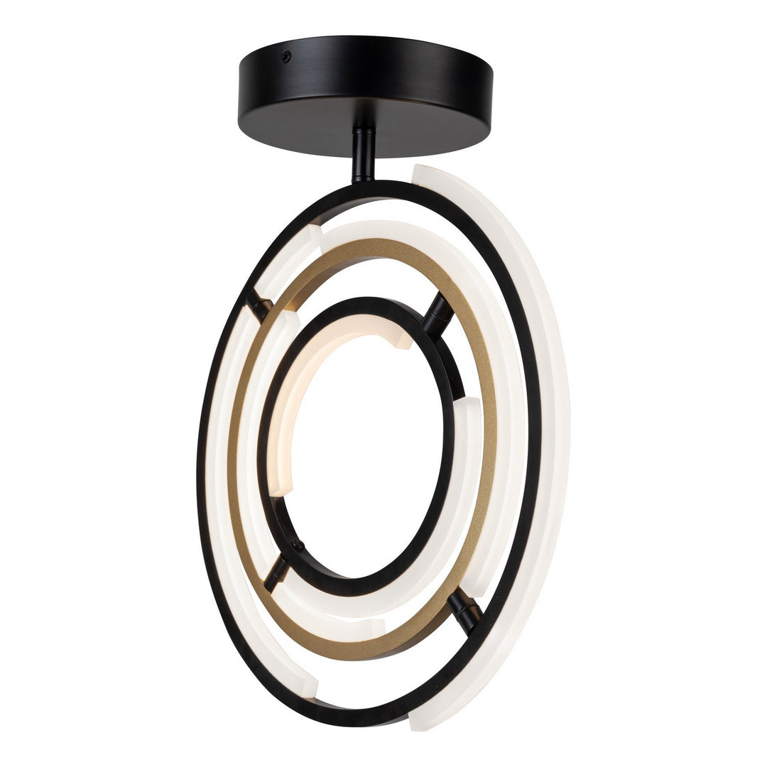 Artcraft Canada - AC6745BB - LED Semi-Flush Mount - Trilogy - Black & Brass