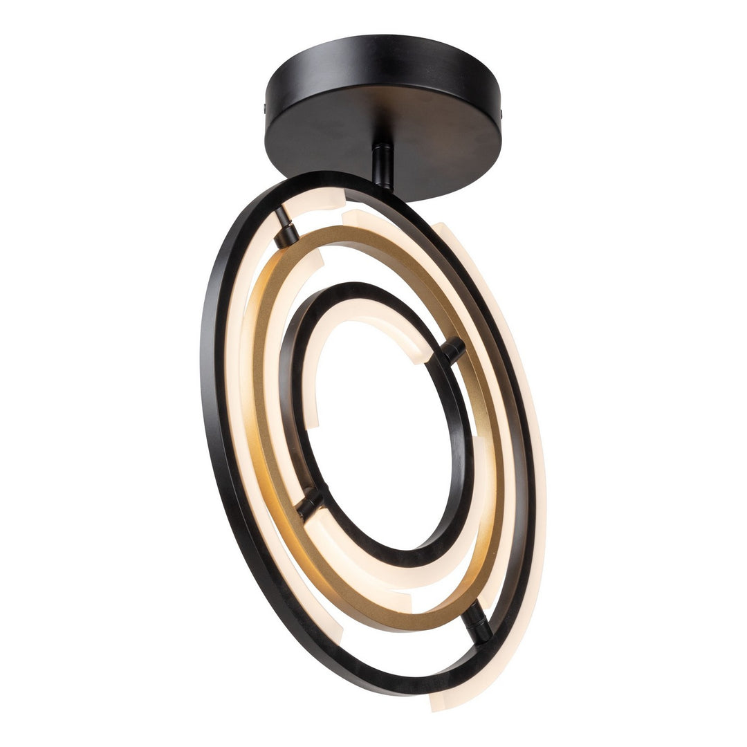 Artcraft Canada - AC6745BB - LED Semi-Flush Mount - Trilogy - Black & Brass