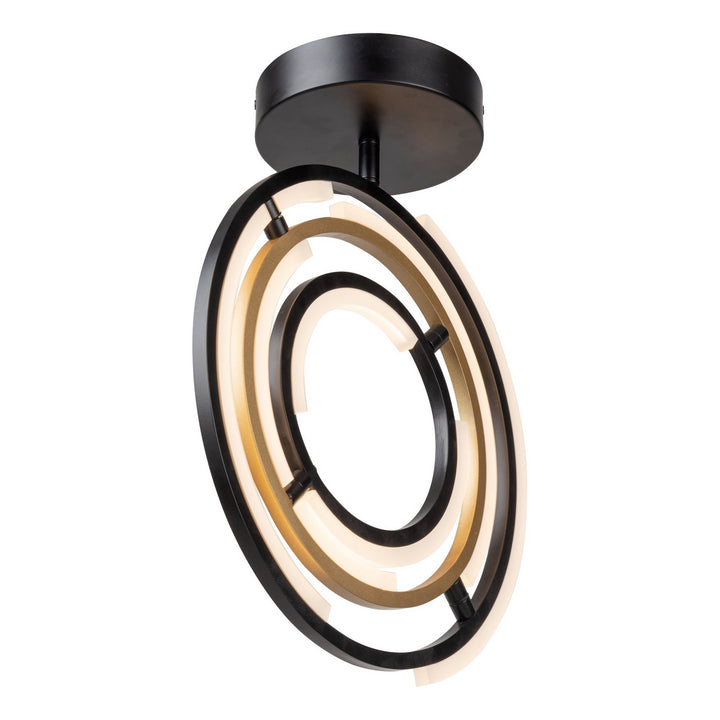 Artcraft Canada - AC6745BB - LED Semi-Flush Mount - Trilogy - Black & Brass