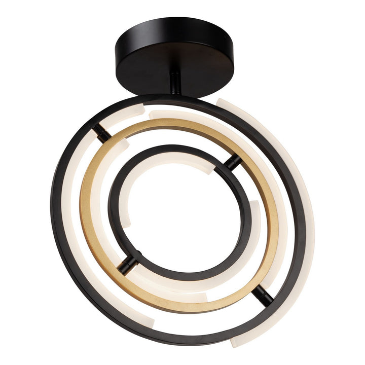 Artcraft Canada - AC6745BB - LED Semi-Flush Mount - Trilogy - Black & Brass