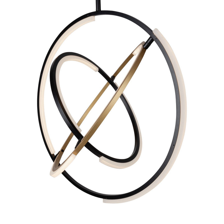 Artcraft Canada - AC6741BB - LED Pendant - Trilogy - Black & Brass