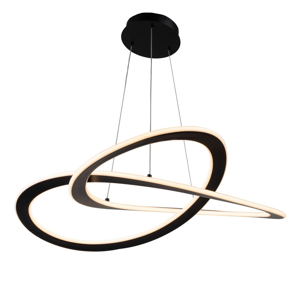 Artcraft Canada - AC7079BK - LED Chandelier - Wave - Black