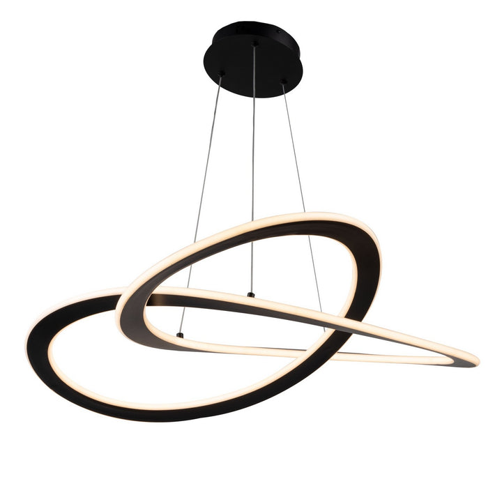 Artcraft Canada - AC7079BK - LED Chandelier - Wave - Black