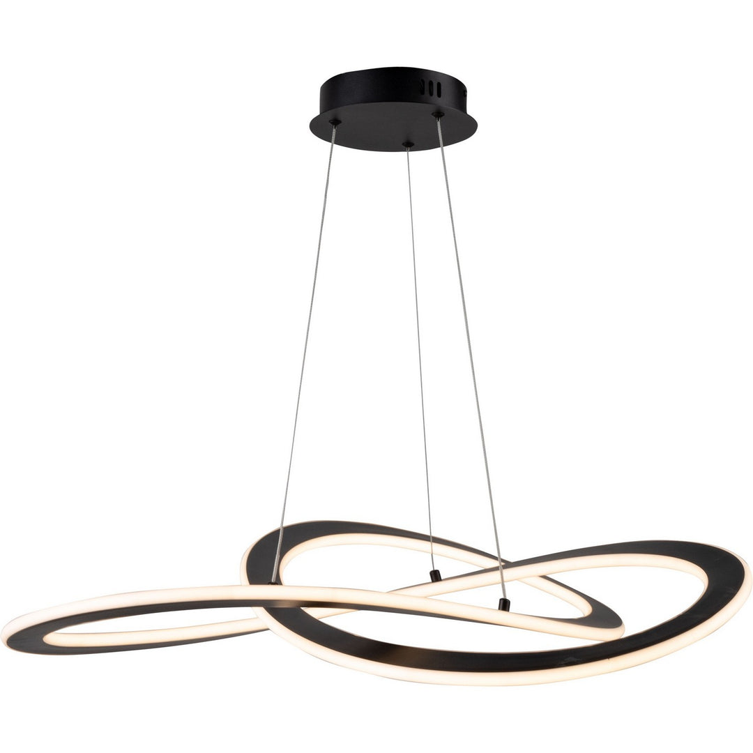 Artcraft Canada - AC7079BK - LED Chandelier - Wave - Black