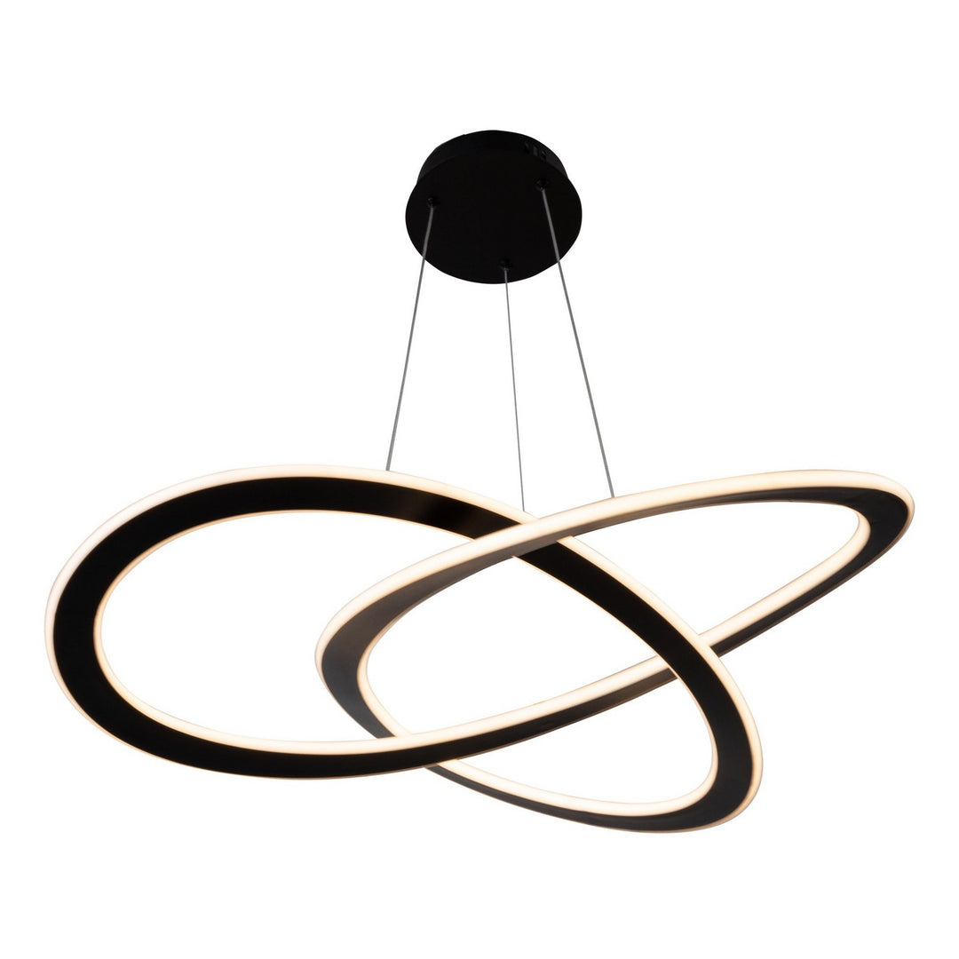 Artcraft Canada - AC7079BK - LED Chandelier - Wave - Black