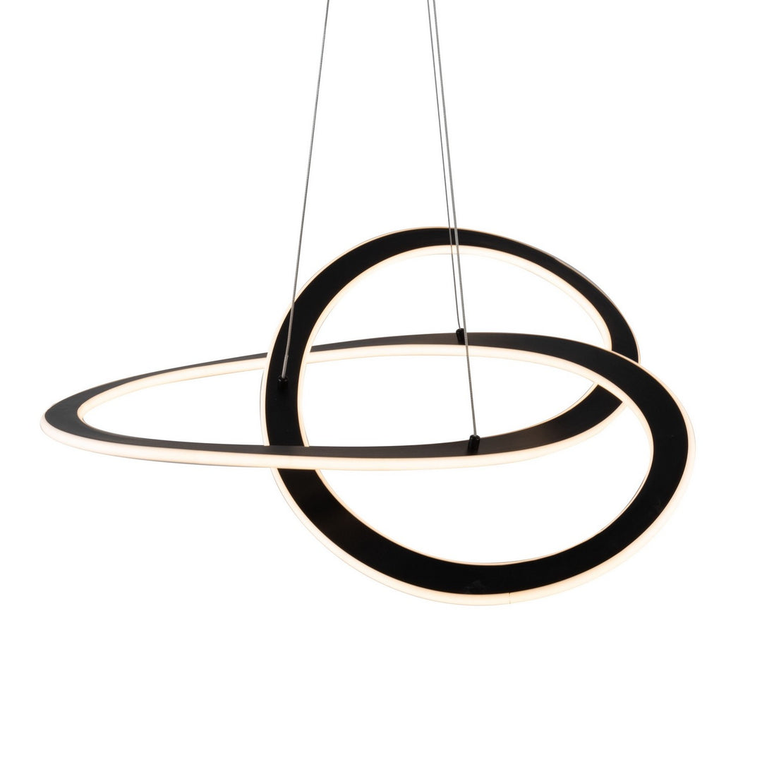 Artcraft Canada - AC7079BK - LED Chandelier - Wave - Black