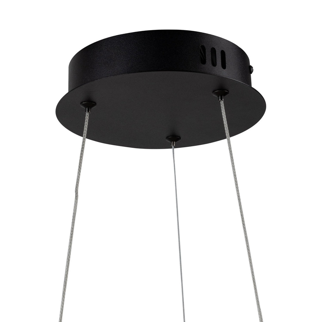 Artcraft Canada - AC7079BK - LED Chandelier - Wave - Black