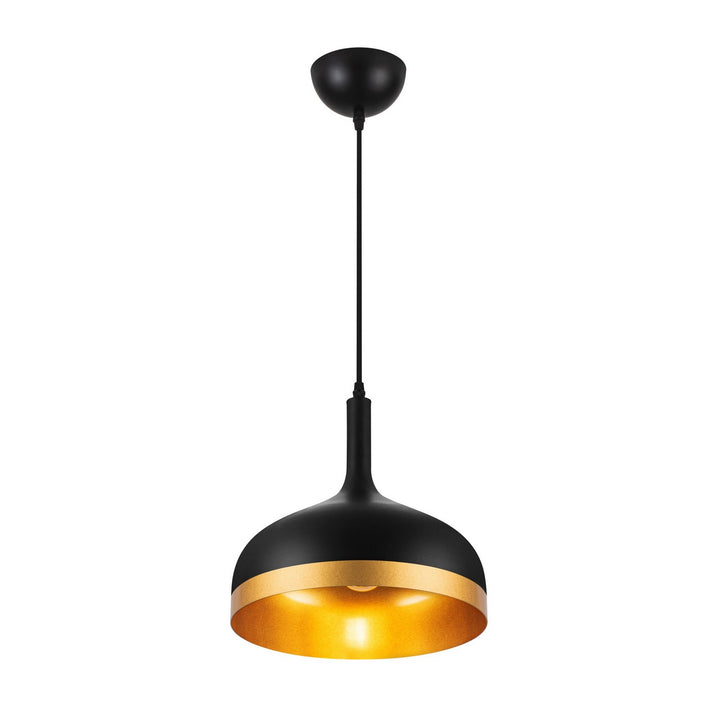 Artcraft Canada - SC13350BK - One Light Pendant - Dash - Black & Gold