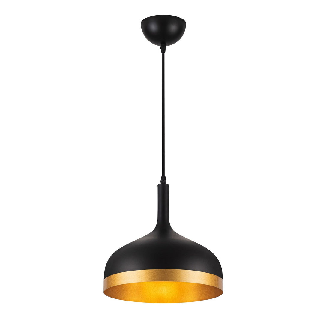 Artcraft Canada - SC13350BK - One Light Pendant - Dash - Black & Gold
