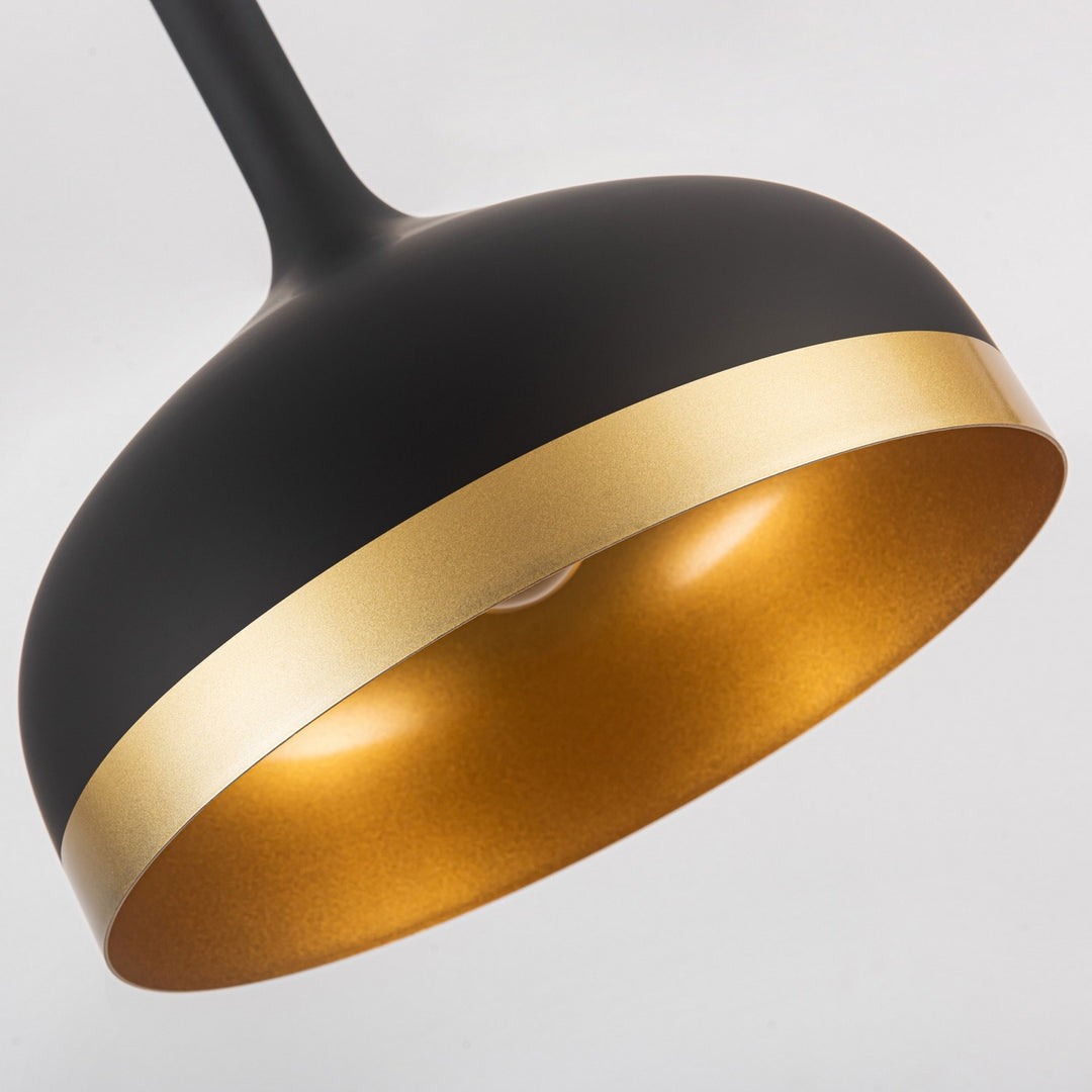 Artcraft Canada - SC13350BK - One Light Pendant - Dash - Black & Gold