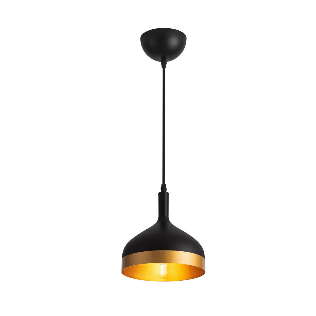 Artcraft Canada - SC13351BK - One Light Pendant - Dash - Black & Gold