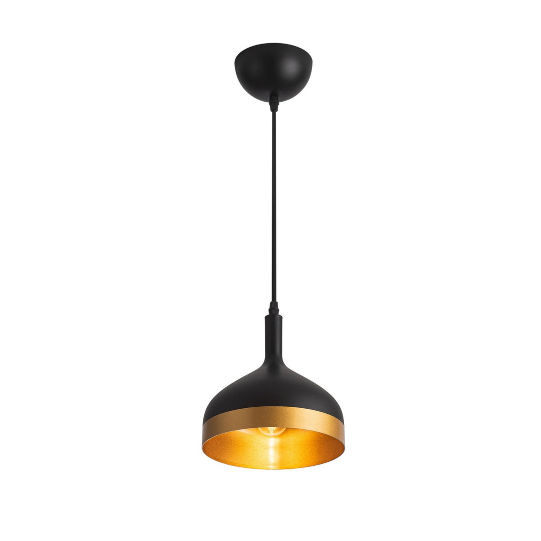 Artcraft Canada - SC13351BK - One Light Pendant - Dash - Black & Gold