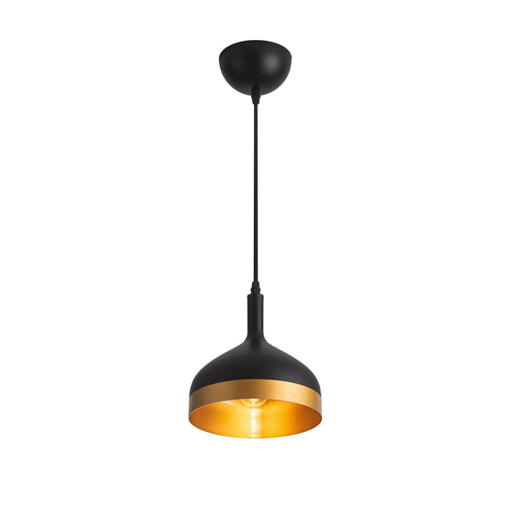 Artcraft Canada - SC13351BK - One Light Pendant - Dash - Black & Gold