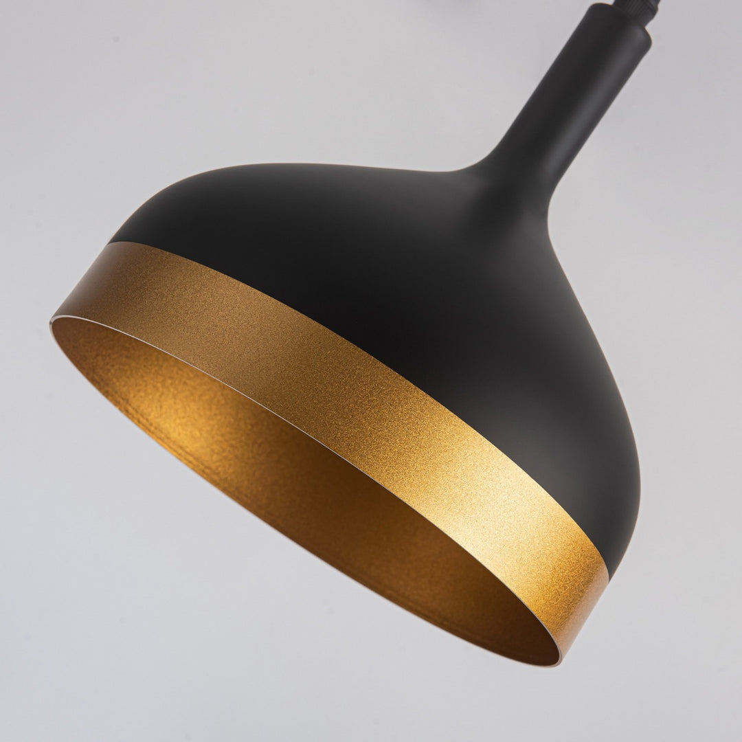 Artcraft Canada - SC13351BK - One Light Pendant - Dash - Black & Gold