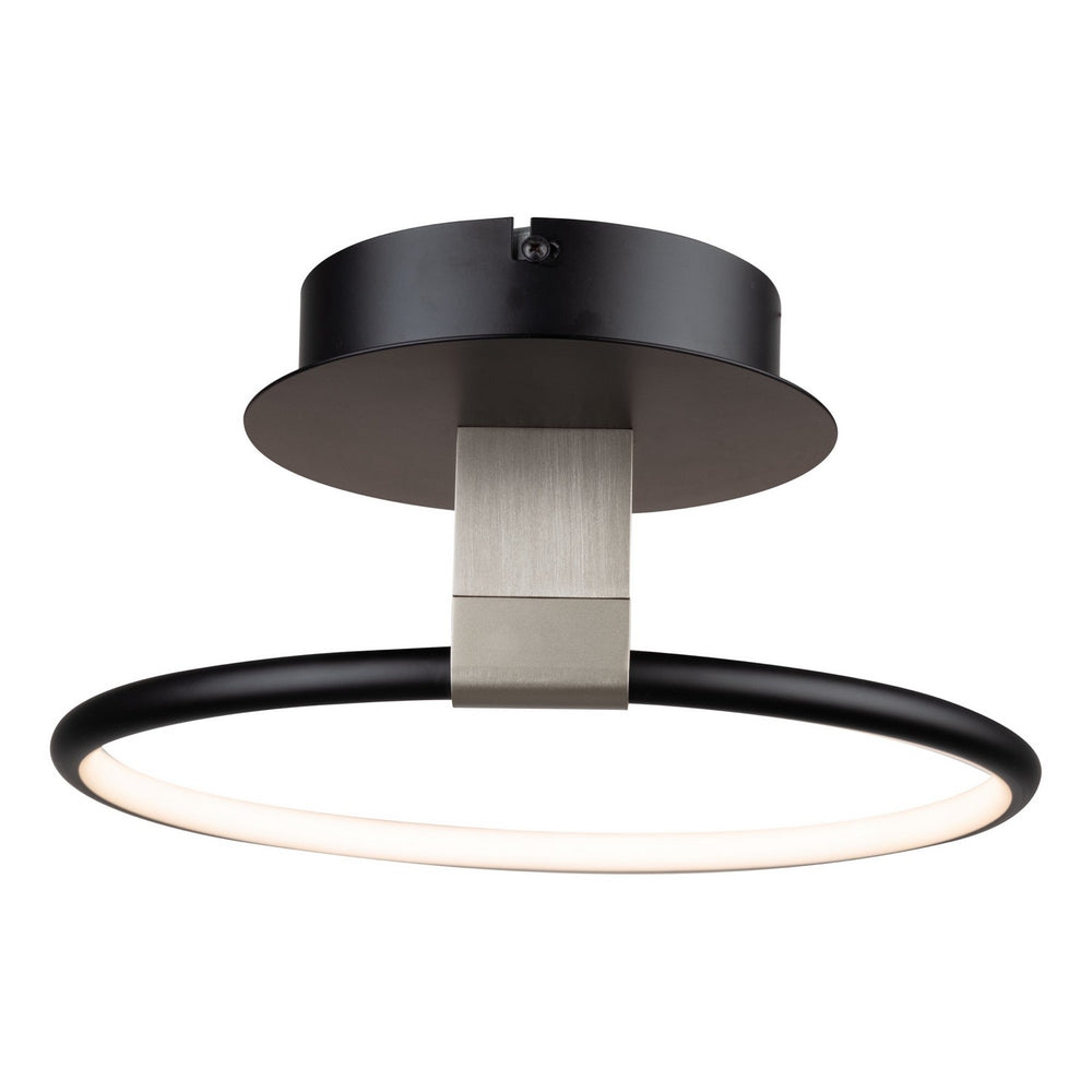 Artcraft Canada - AC6630NB - LED Semi-Flush Mount - Halo - Black