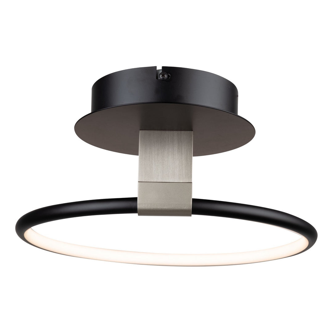 Artcraft Canada - AC6630NB - LED Semi-Flush Mount - Halo - Black