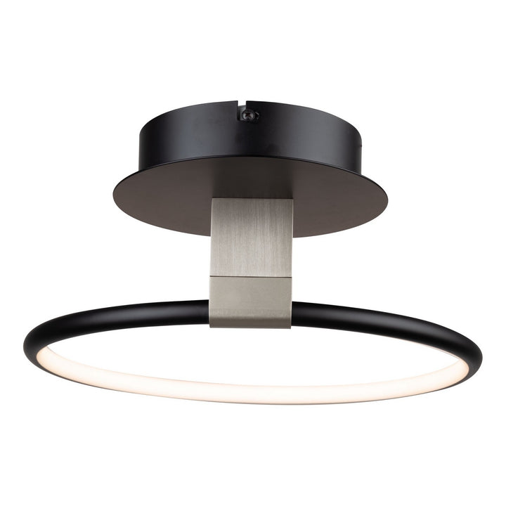 Artcraft Canada - AC6630NB - LED Semi-Flush Mount - Halo - Black