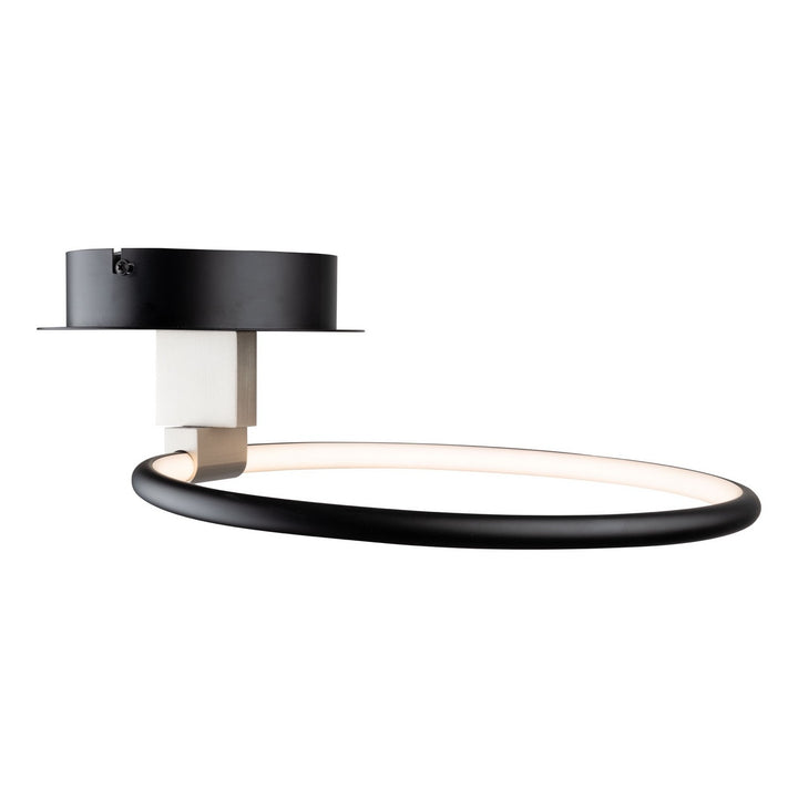 Artcraft Canada - AC6630NB - LED Semi-Flush Mount - Halo - Black