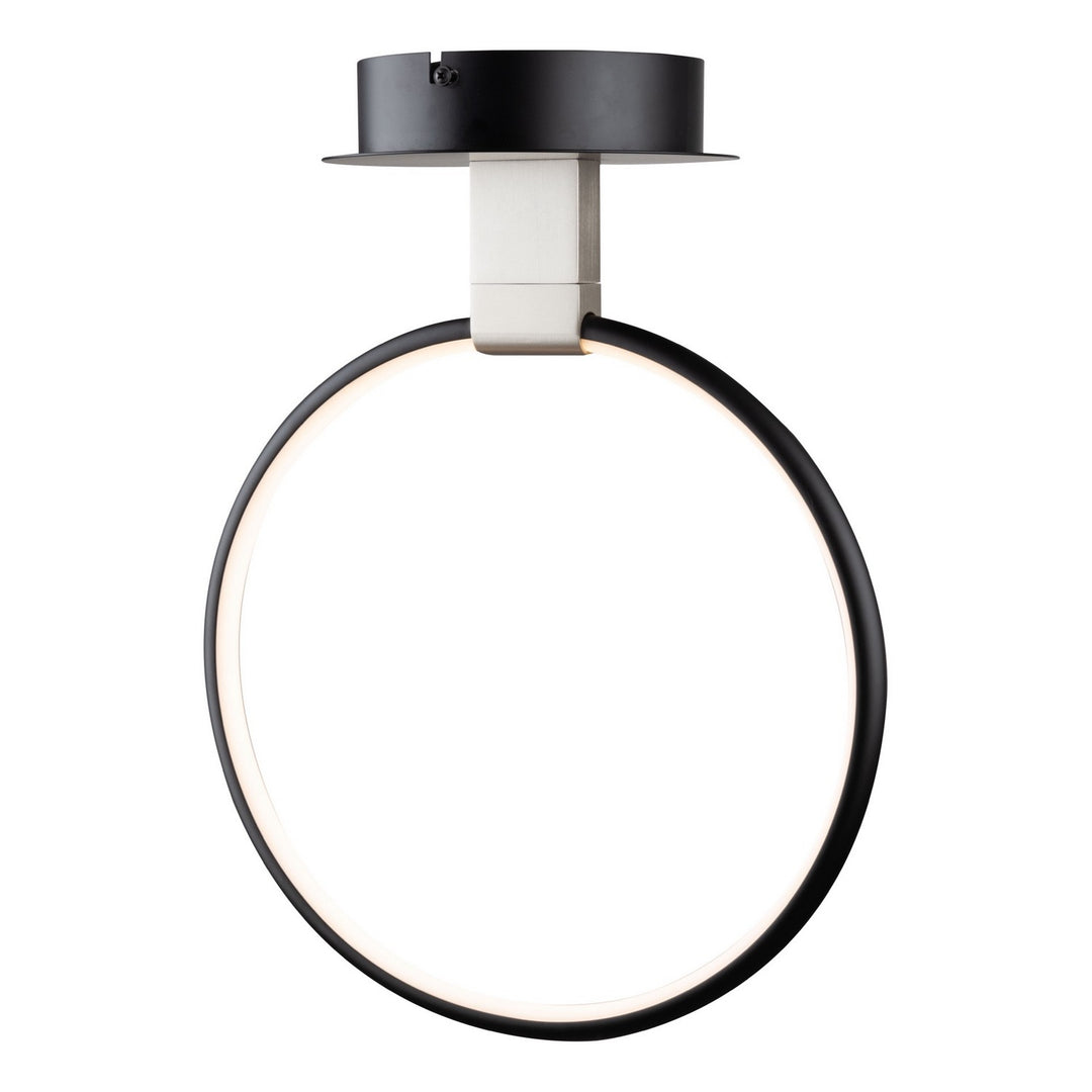 Artcraft Canada - AC6630NB - LED Semi-Flush Mount - Halo - Black