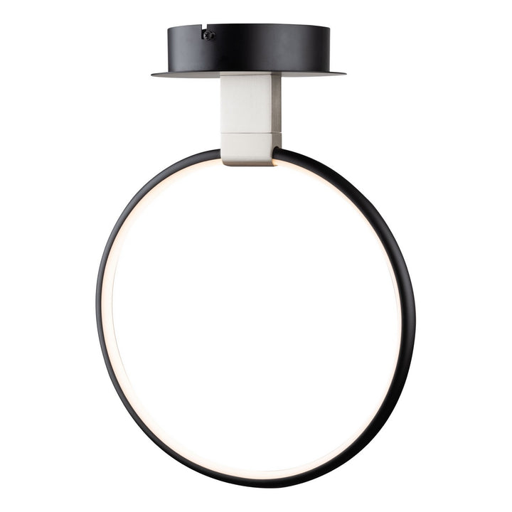 Artcraft Canada - AC6630NB - LED Semi-Flush Mount - Halo - Black