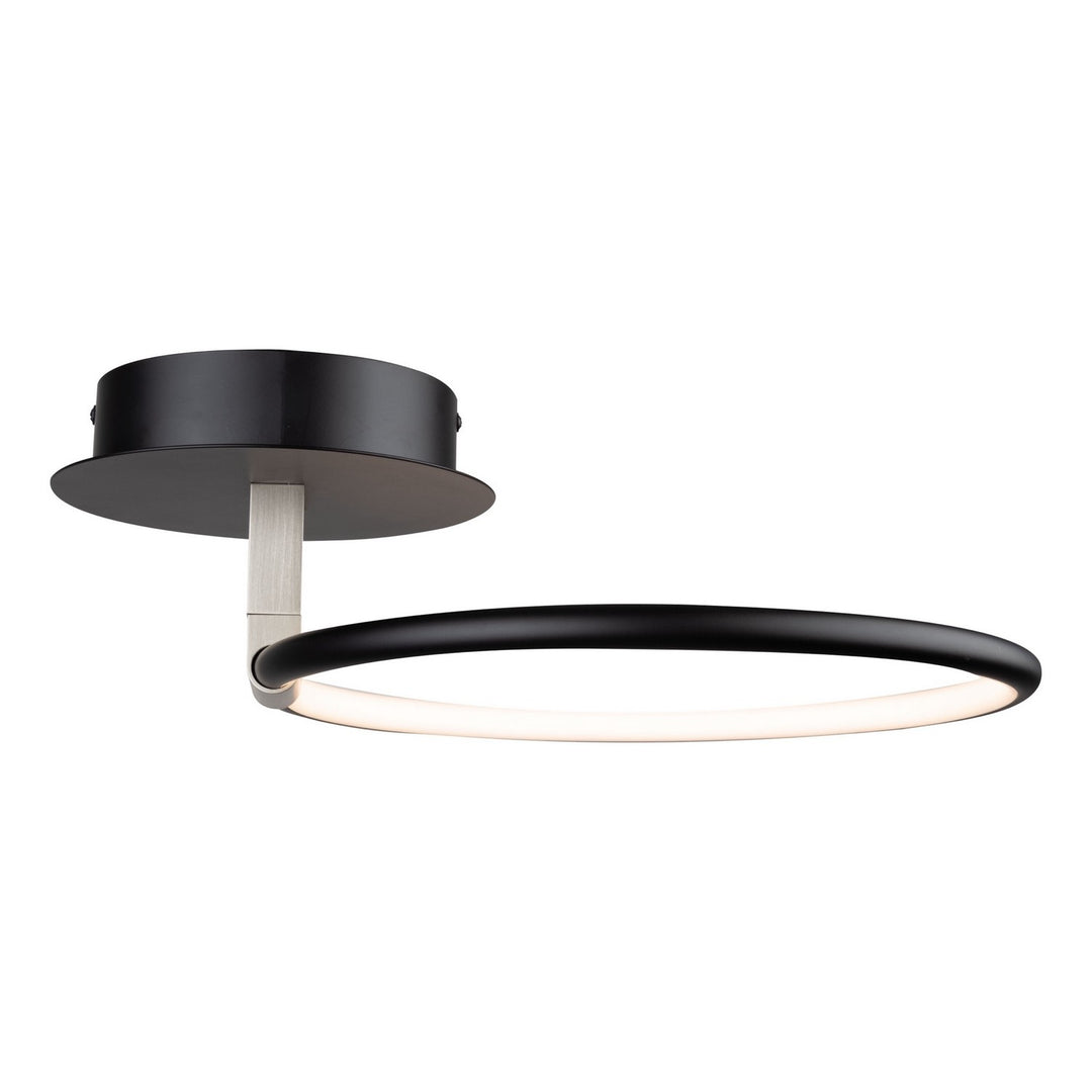 Artcraft Canada - AC6630NB - LED Semi-Flush Mount - Halo - Black